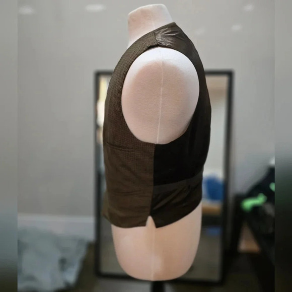 Vintage 1960s Brown Vest with ACWA Tag in Pocket - Picture 4 of 5